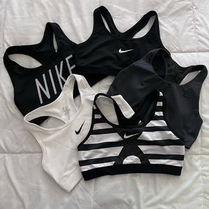 Nike Sports Bras - Set of 5 - Medium